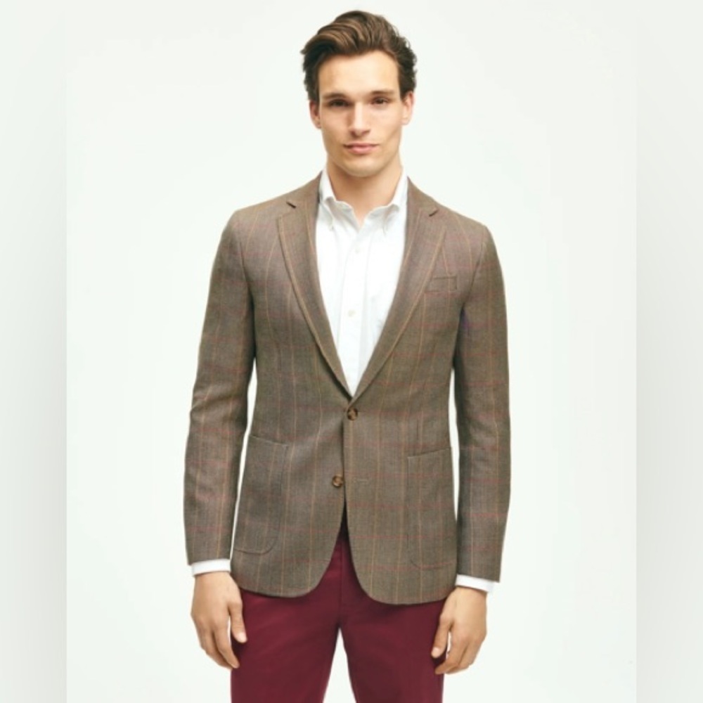 Brooks Brothers Classic Fit Wool Patch Pocket Sport Coat